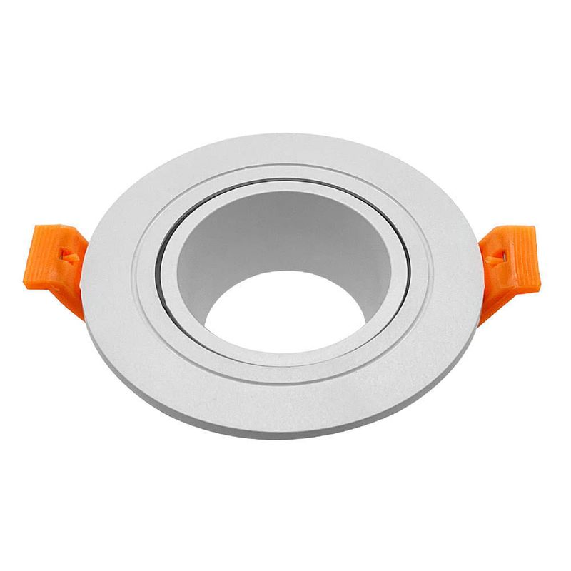 Aro-Empotrable-Soporte-Ojo-De-Buey-1XGU10-Blanco-|-Orange