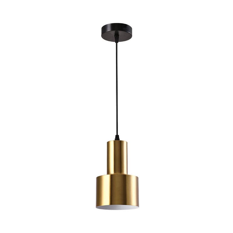 Lampara-Colgante-Brass-1xE27-|-Orange