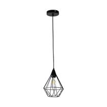 Lámpara Colgante Negra 20cm 1xE27 | Orange