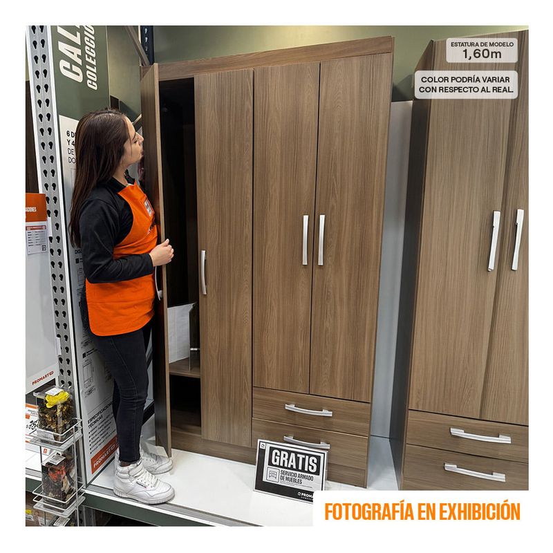 Armario-Cali-Nature-4-Puertas-2-Cajones-|-Orange