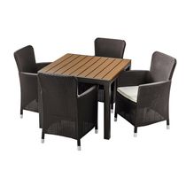 Comedor de 4 Puestos Capri Wengue | MQ