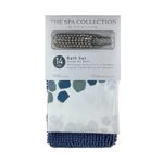 Juego-de-Cortina-y-Alfombra-para-Baño-Azul-|-The-Spa-Collection