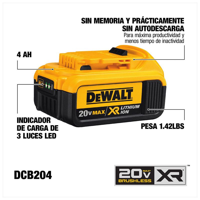 Rotomartillo-SDS--1--26mm-20V-DeWalt-|-GRATIS--Cargador---Bateria