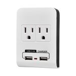 Multitoma-de-Pared-2-Salidas---2-Puertos-USB-|-Ferrenovo