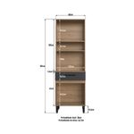 Kit-de-Cocina-Lorna-4-Puertas-Miel-Grafito-|-Delmarco-Moveis