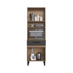 Kit-de-Cocina-Lorna-4-Puertas-Miel-Grafito-|-Delmarco-Moveis