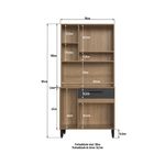 Kit-de-Cocina-Hanna-6-Puertas-Miel-Grafito-|-Delmarco-Moveis