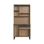 Kit-de-Cocina-Hanna-6-Puertas-Miel-Grafito-|-Delmarco-Moveis