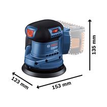 Lijadora Orbital GEX 185-LI 18V | Bosch
