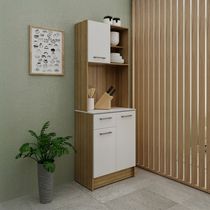 Kit Mueble Cocina Río Almendra/Blanco | Tecnomobili
