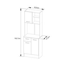 Kit Mueble Cocina Río Almendra/Blanco | Tecnomobili