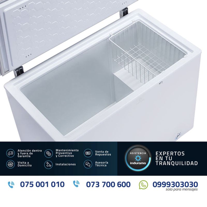Congelador-Horizontal-292L-CI-300-T-M-Blanco-|-Indurama