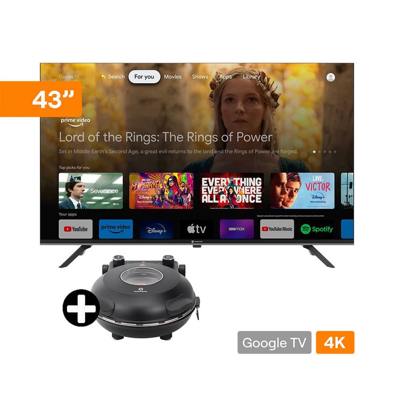 Combo-Televisor-43--FHD-43TMKFHD-Motorola---Pizza-Maker-HPZI-30