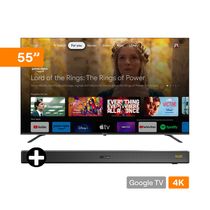 Combo Televisor 55" UHD 55TMKUHD Motorola + Barra de Sonido SUB37 60W