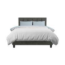 Edredón Zafiro 2 Plazas Microfibra Celeste/Gris | Chaide