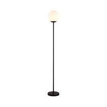 Lámpara de Pie Negra 1xE27 145x20 cm | Orange