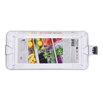 Organizador de Refrigerdora Transparente 30x13x11cm | Excellent Houseware