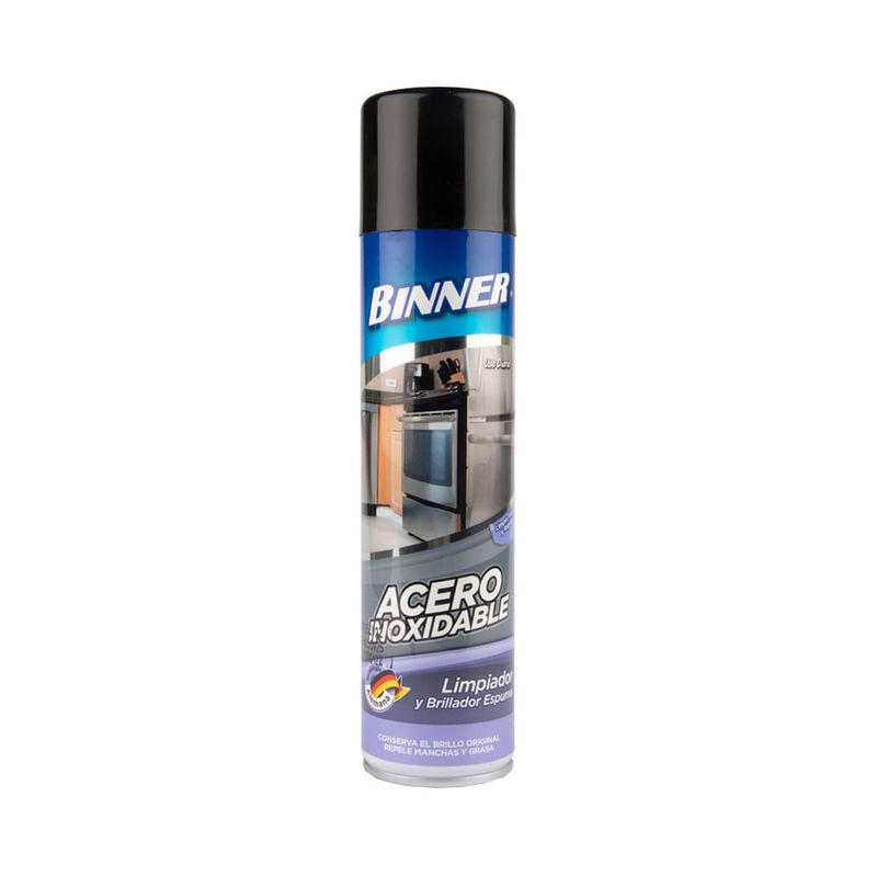 Limpiador-y-Brillador-para-Acero-Inoxidable-400ml-|-Binner