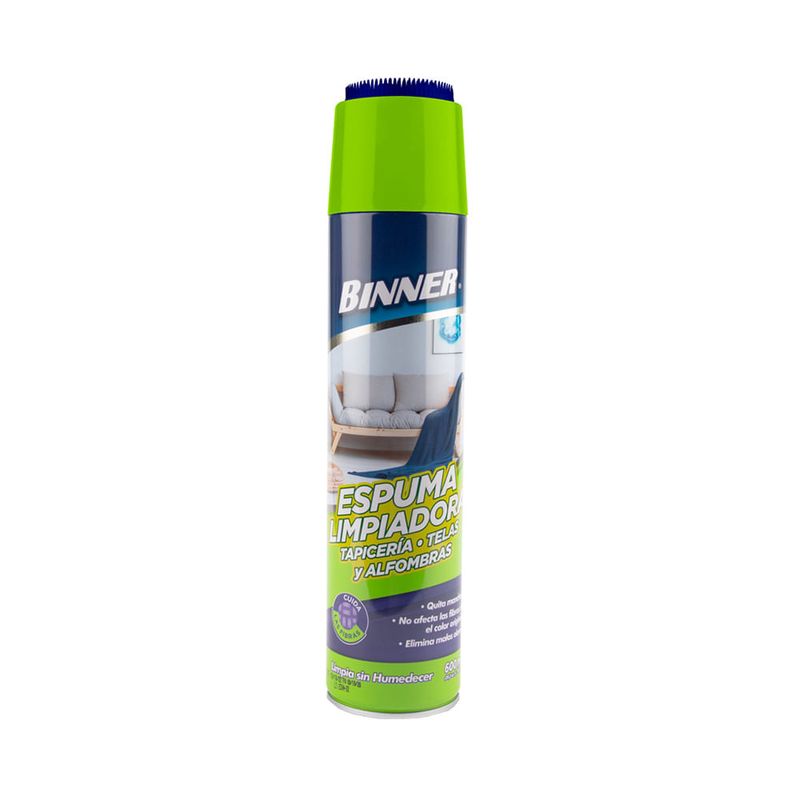 Espuma-Limpiadora-para-Tapiceria-Telas-Alfombras-400ml-|-Binner