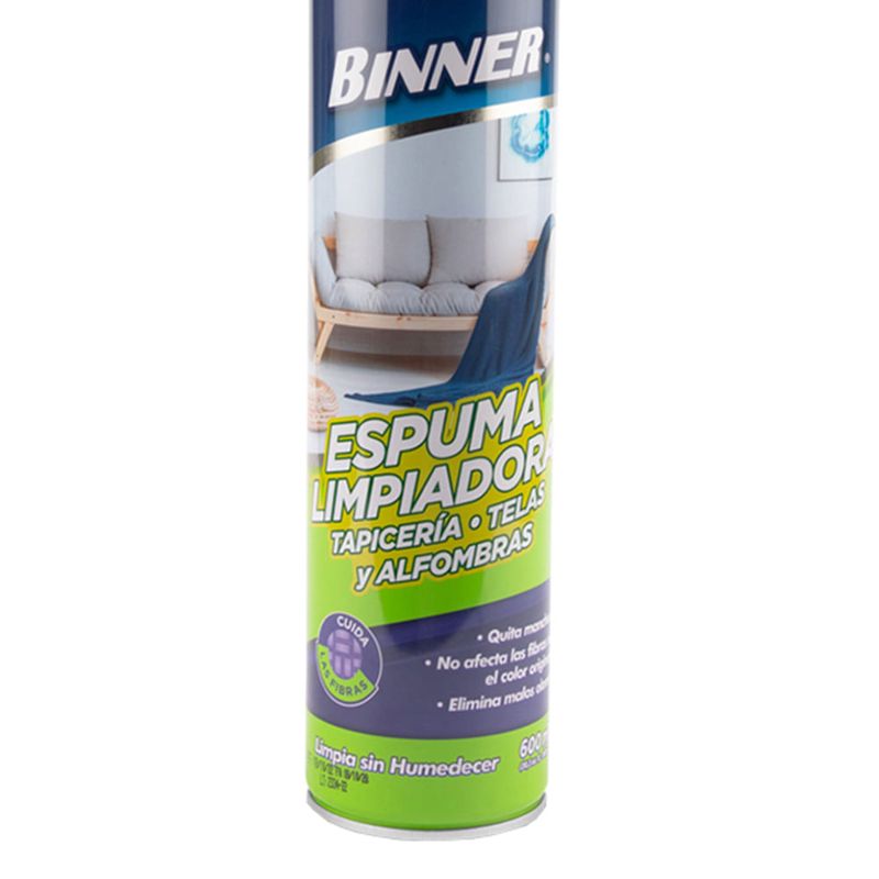 Espuma-Limpiadora-para-Tapiceria-Telas-Alfombras-400ml-|-Binner