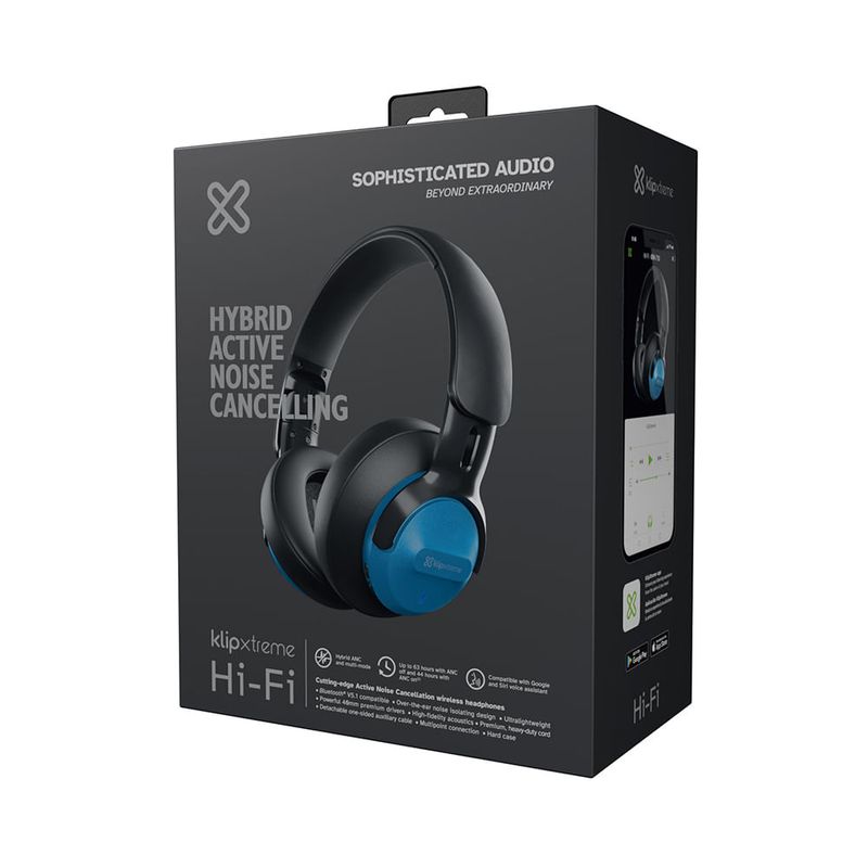 Audifonos-Inalambricos-Hi-Fi-KNH-750-Azul-|-Klip-Xtreme