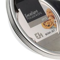 Set de Bowls de Acero Inoxidable 4 Piezas | Excellent Houseware