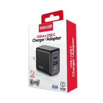 Cargador Adaptador 2 Puertos USB-A y USB-C 20W | Maxell