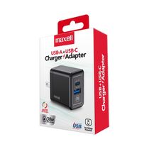 Cargador Adaptador 2 Puertos USB-A y USB-C de 30W | Maxell