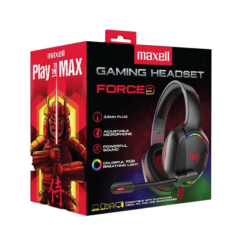 Audifonos-Gaming-Force-9-Samurai-Series-|--Maxell