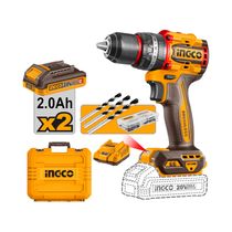 Taladro de Impacto 1/2" + 2 Baterías 2Ah + Cargador + Maletín | Ingco