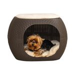 Cama-para-Mascotas-Tipo-Ratan-Mocca-Mediana-|-MQ