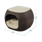 Cama-para-Mascotas-Tipo-Ratan-Mocca-Mediana-|-MQ