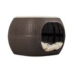 Cama-para-Mascotas-Tipo-Ratan-Mocca-Mediana-|-MQ
