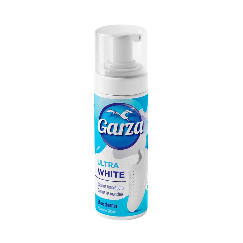 Espuma-Limpiadora-De-Zapatos-Ultra-White-200ml-|-Garza