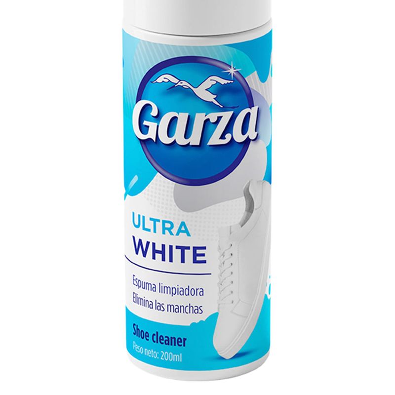 Espuma-Limpiadora-De-Zapatos-Ultra-White-200ml-|-Garza