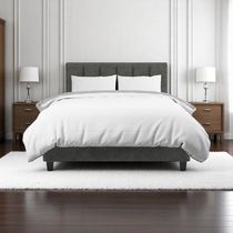 Edredón Zafiro 1 1/2 Plazas Microfibra Blanco/Gris | Chaide