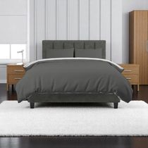 Edredón Zafiro 2 1/2 Plazas Microfibra Plomo/Blanco | Chaide