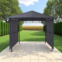Pérgola Gazebo Omelya 3x3m Gris Pizarra | Hespéride