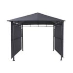 Pergola-Gazebo-Omelya-3x3m-Gris-Pizarra-|-Hesperide