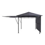 Pergola-Gazebo-Omelya-3x3m-Gris-Pizarra-|-Hesperide