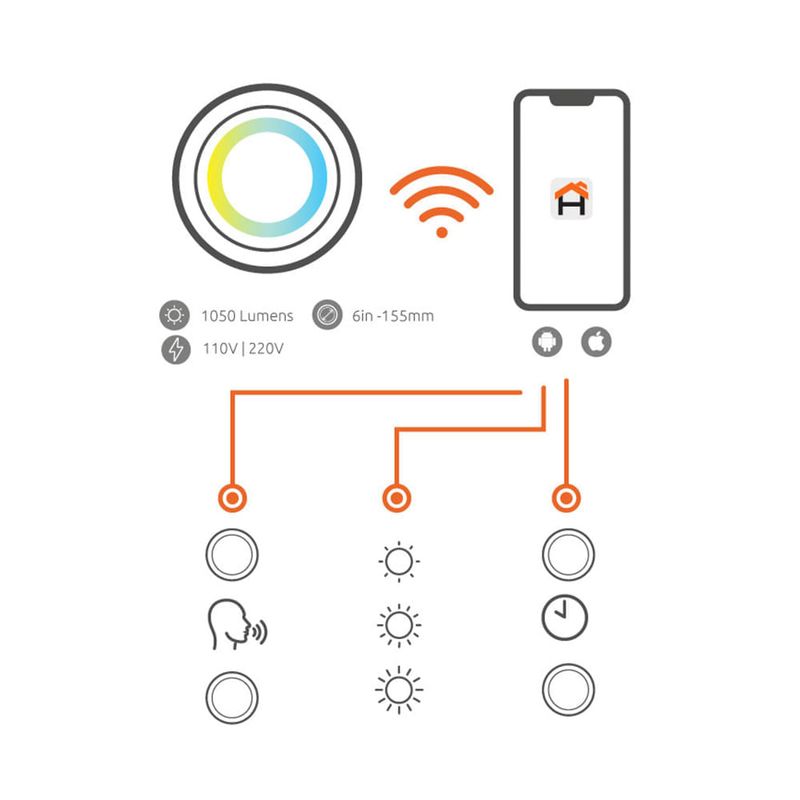 Lampara-de-Techo-LED-Inteligente-Empotrable-Wi-Fi-|-Nexxt