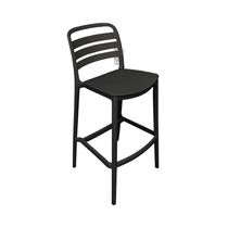 Banco de Bar con Espaldar Negro | Kennedy Home