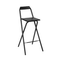 Banco Plegable Louna con Espaldar Negro | Five