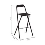Banco-Plegable-Louna-con-Espaldar-Negro-|-Five