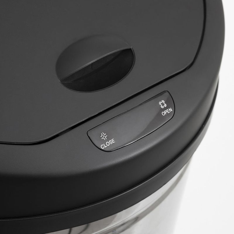 Basurero-con-Sensor-42L-Acero-Inoxidable-|-Five