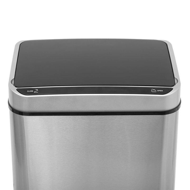 Basurero-con-Sensor-40L-Acero-Inoxidable-|-Five