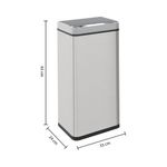 Basurero-con-Sensor-40L-Acero-Inoxidable-|-Five