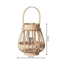 Farol Decorativo de Ratán 14,5x16 cm  | Atmosphera
