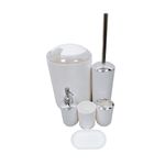 Juego-de-6-Accesorios-para-Baño-Blanco-|-Decobazar