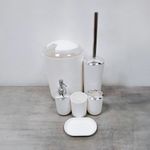 Juego-de-6-Accesorios-para-Baño-Blanco-|-Decobazar
